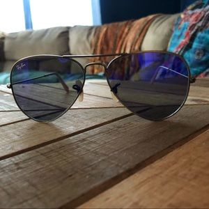 Purple tinted Women’s Ray Bans